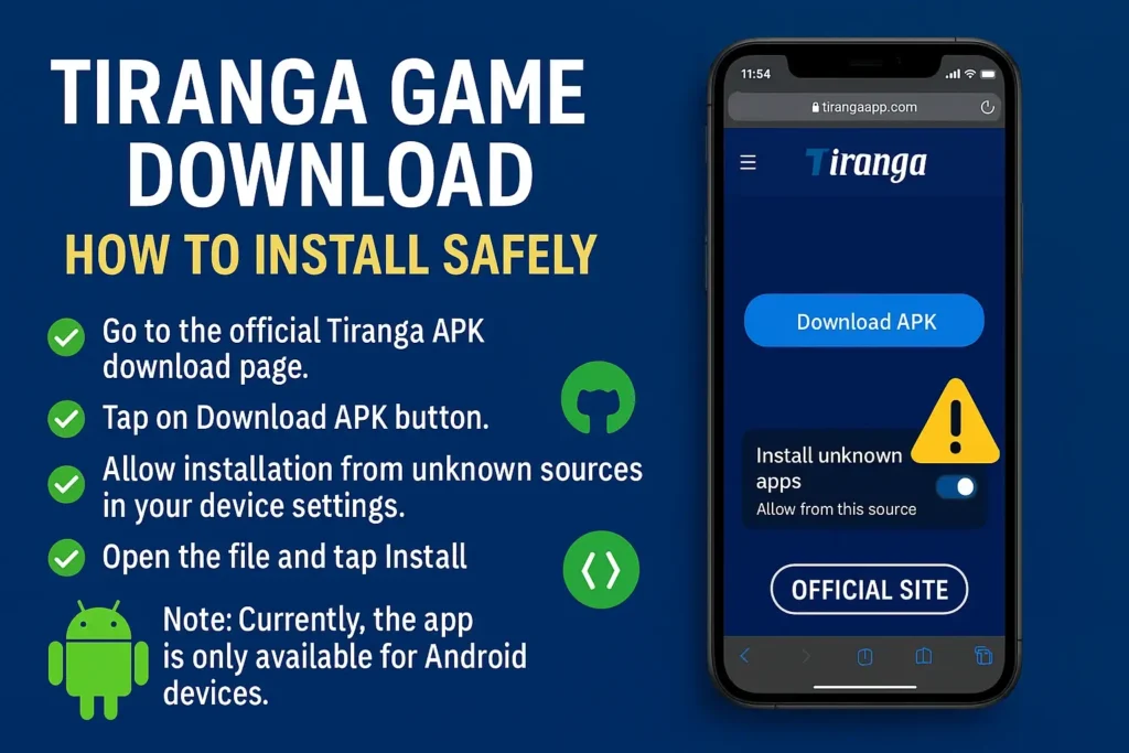 Tiranga Game Download – How to Install Safely